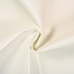 Ткань Дерматин (Кожзам) для мебели (Ширина 138см), цвет Белый (на отрез) в Луховицах