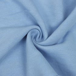 Ткань Футер 3-х нитка, Петля, цвет Светло-Голубой (на отрез)  в Луховицах