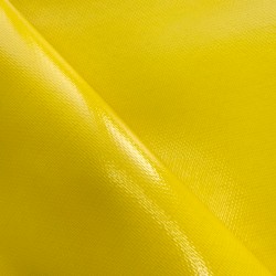 Ткань ПВХ 600 гр/м2 плотная (Ширина 1,5м), цвет Жёлтый (на отрез) в Луховицах