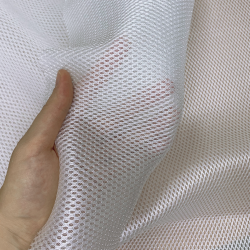 Сетка 3D трехслойная Air mesh 160 гр/м2 (Ширина 150см), цвет Белый (на отрез) в Луховицах