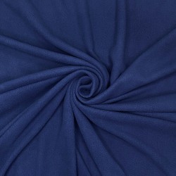 Ткань Флис Односторонний 130 гр/м2 (Ширина 150см), цвет Темно-синий (на отрез) в Луховицах