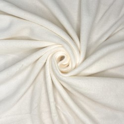 Ткань Флис Односторонний 130 гр/м2 (Ширина 150см), цвет Кремовый (на отрез) в Луховицах