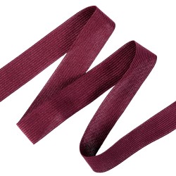 Окантовочная лента-бейка, цвет Бордовый 22мм (на отрез)  в Луховицах