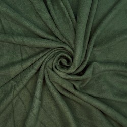 Ткань Флис Односторонний 130 гр/м2, цвет Темный хаки (на отрез)  в Луховицах
