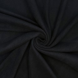 Ткань Флис Односторонний 130 гр/м2 (Ширина 150см), цвет Черный (на отрез) в Луховицах