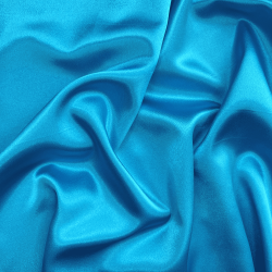 Ткань Атлас-сатин (Ширина 150см), цвет Голубой (на отрез) в Луховицах