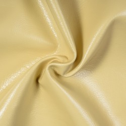 Ткань Дерматин (Кожзам) для мебели (Ширина 138см), цвет Кремовый (на отрез) в Луховицах
