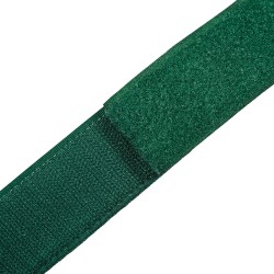 Контактная лента 40мм (38мм)  Зелёный (велькро-липучка, на отрез)  в Луховицах