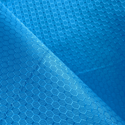Ткань Oxford 300D PU Рип-Стоп СОТЫ, цвет Голубой (на отрез) в Луховицах
