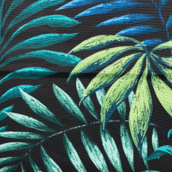 Интерьерная ткань Дак (DUCK) (ширина 1,8м), принт &quot;Тропические листья&quot; (на отрез) в Луховицах