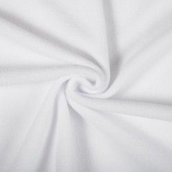 Ткань Флис Односторонний 180 гр/м2 (Ширина 150см), цвет Белый (на отрез) в Луховицах