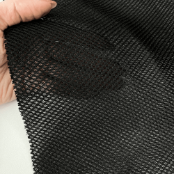 Сетка 3D трехслойная Air mesh 165 гр/м2 (Ширина 150см), цвет Черный (на отрез) в Луховицах