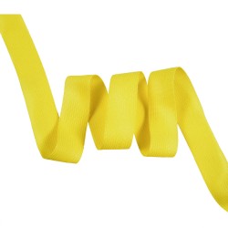 Окантовочная лента-бейка, цвет Жёлтый 22мм (на отрез)  в Луховицах